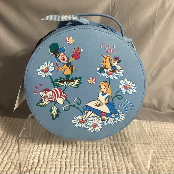 Vera Bradley Disney 100 Alice in Wonderland Round Zippered Cosmetic Case Bag NEW - Picture 11 of 11